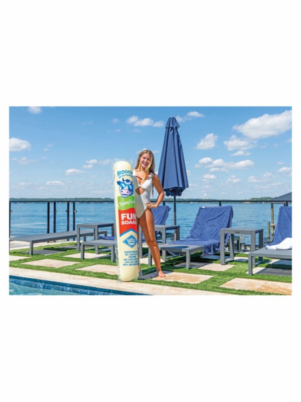 String Cheese Inflatable Pool Noodle Over 4 Feet - Picture 3 of 3